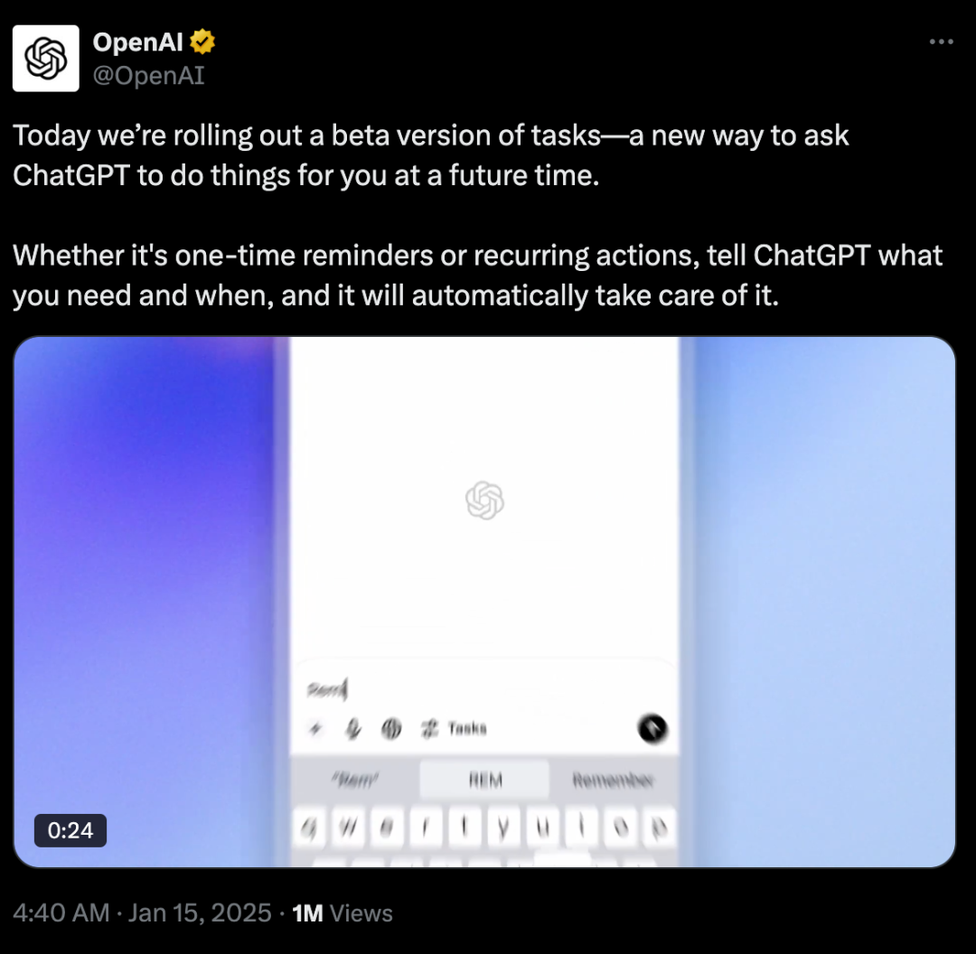 openai 又上新：“任務”功能發布，你的私人ai管家來了!插图1