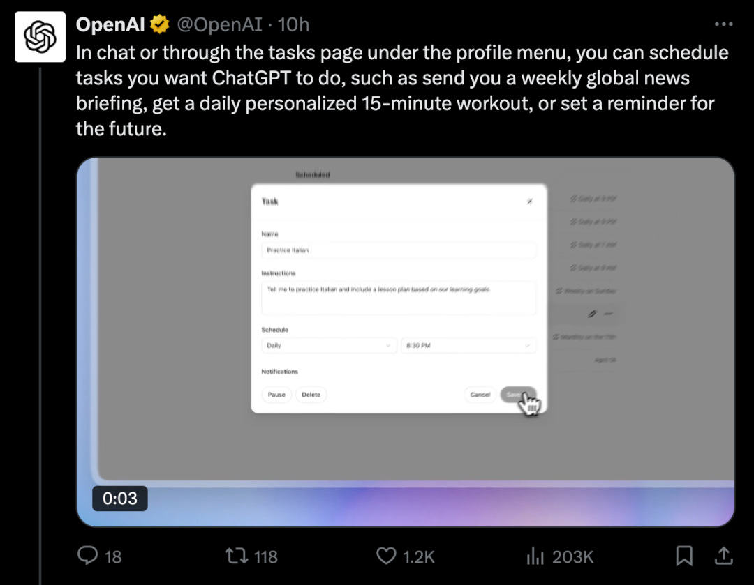 openai 又上新：“任務”功能發布，你的私人ai管家來了!插图2