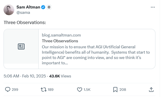 sam altman 最新文章：ai agent 將重塑世界經濟插图