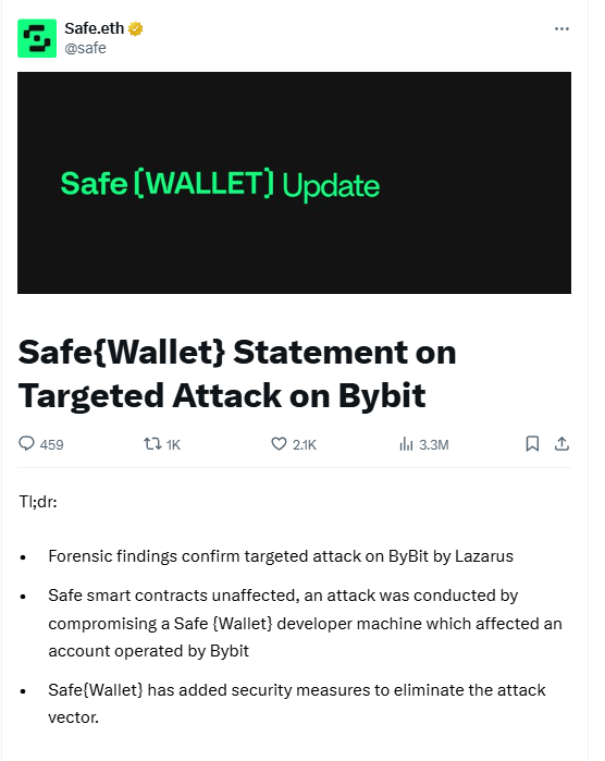 Bybit安全調查水落石出：SAFE前端雲服務被攻擊，多簽錢包承載的千億資產如何保安全插图2